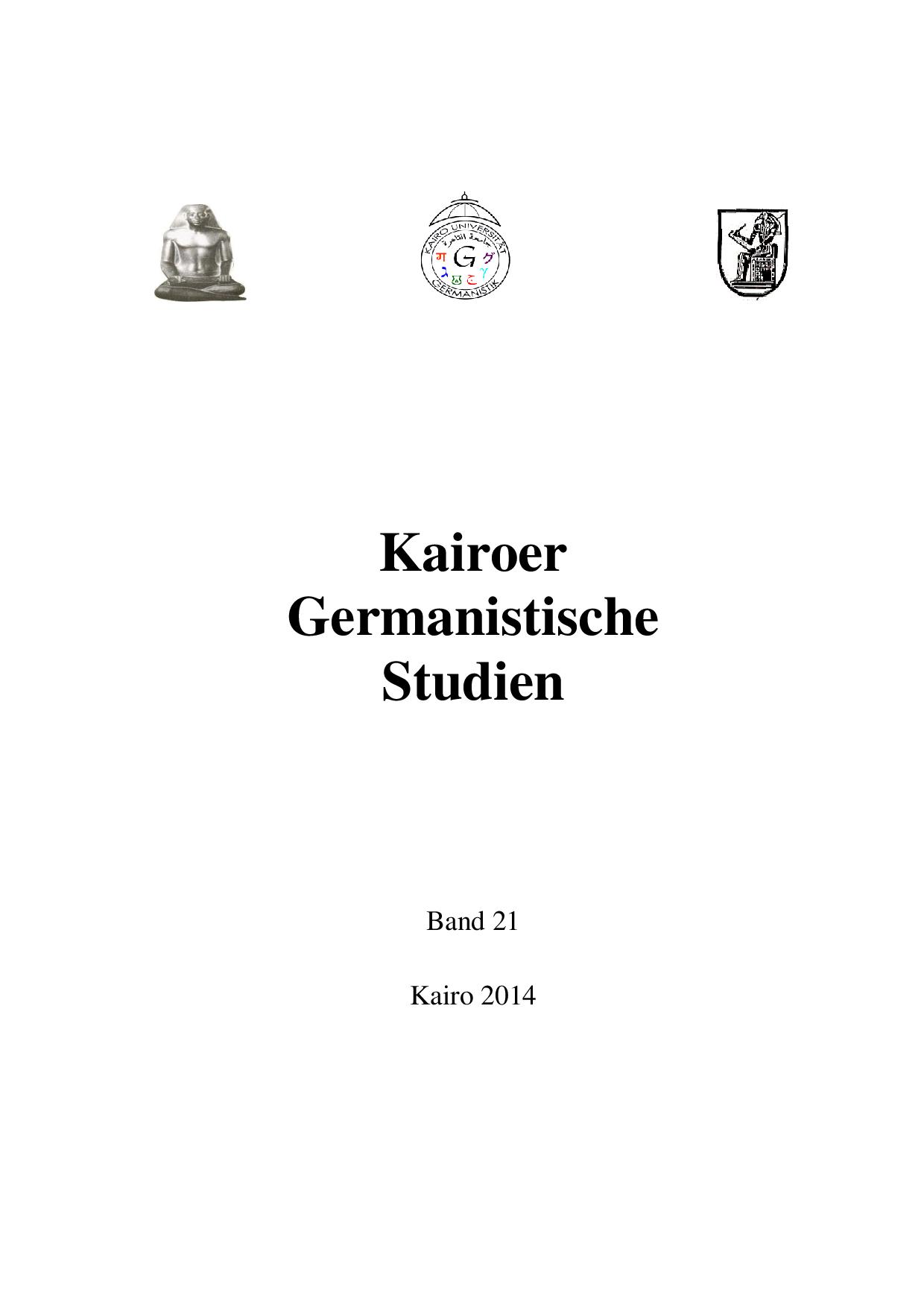 Kairoer Germanistische Studien
